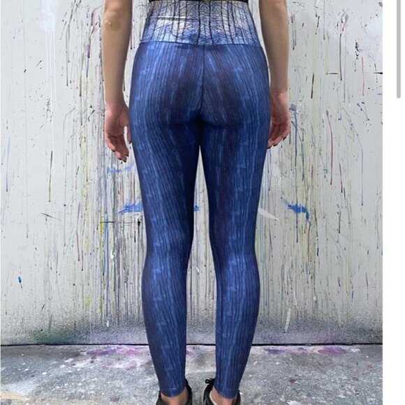 Heidi The Artist True Blue Tree Long Legging - Picture 4 of 12